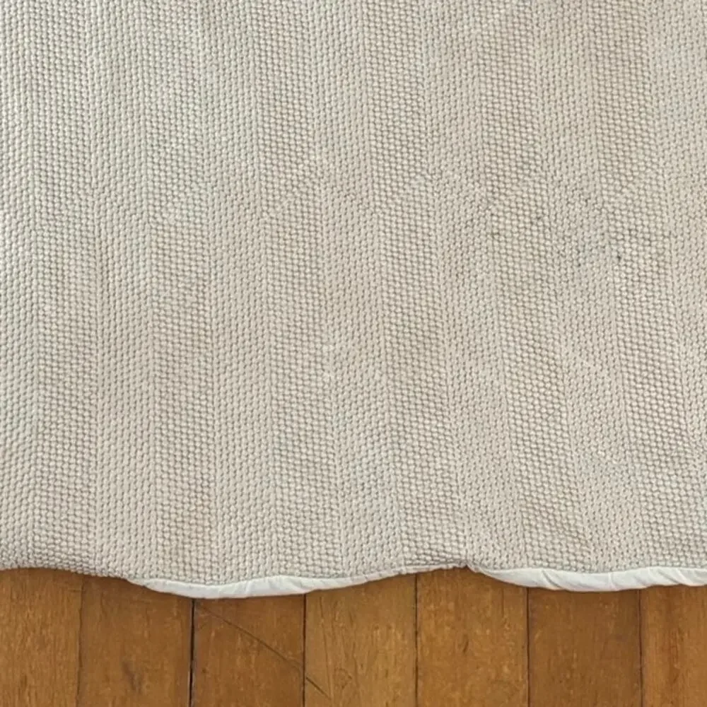 Eileen Fisher Home Textured Euro Pillow Cover Sham Cotton Large 26 x 26
